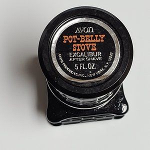 Avon Pot Belly Stove Excalibur After Shave 5fl oz